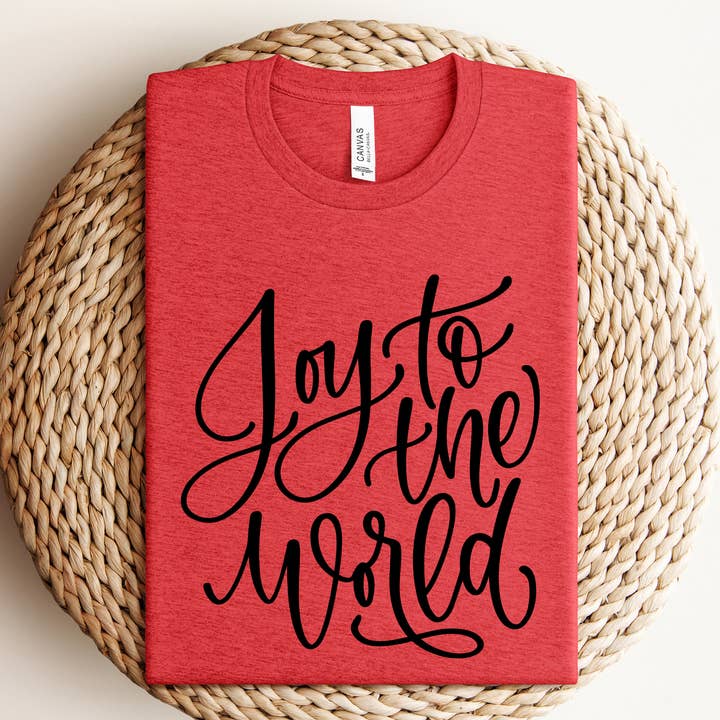 Joy to the World Graphic Tee for wholesale by Willow Poppy