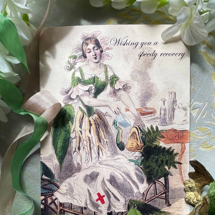 Ivory Tower Studios - Wholesale Get Well Card - "Wishing You a Speedy Recovery" 5 x 7 Get Well Folding Card