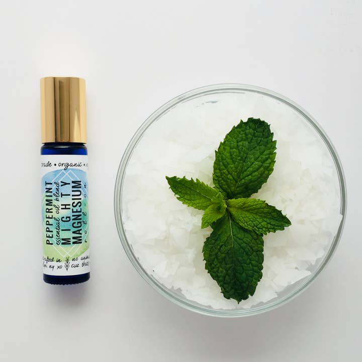 The Mighty XO - Wholesale Roll-on etherische olie - Roll On Magnesiumolie met pepermunt