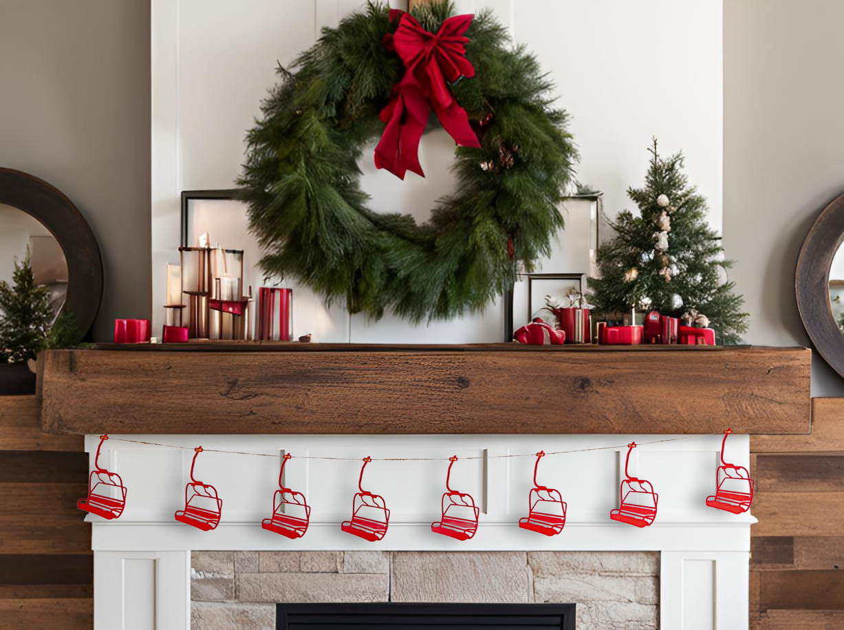 The Creative Garland Company - Vendita all'ingrosso Decorazione da parete 3D - La Seggiovia Garland – Edizione Personalizzata del Resort4