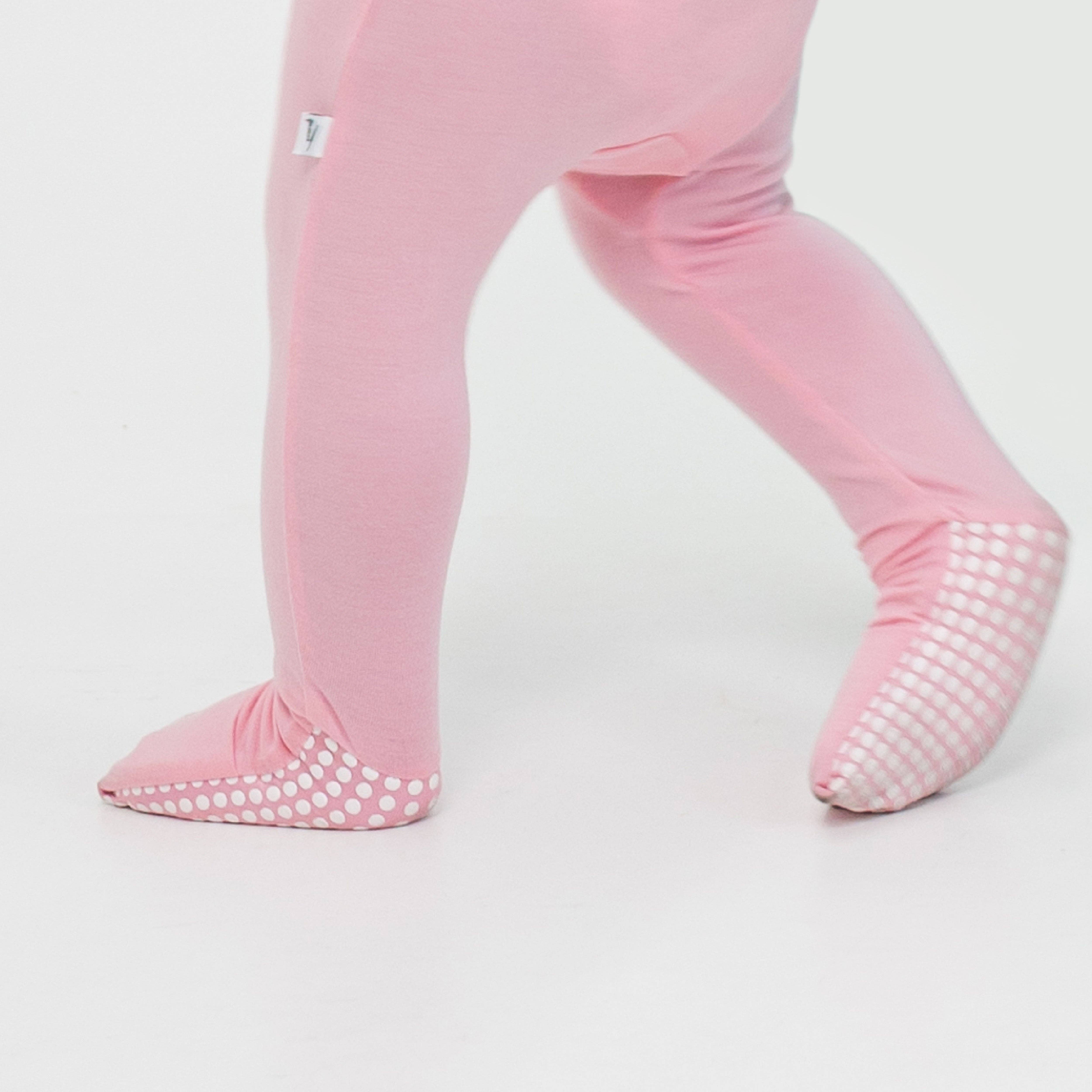 Bam & Stitch - Vente Grenouillère – bébé - Barboteuse Convertible Fleur Rose4