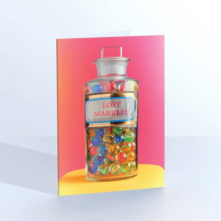 Cartão de Saudações Lost Marbles por atacado de Ornament Art