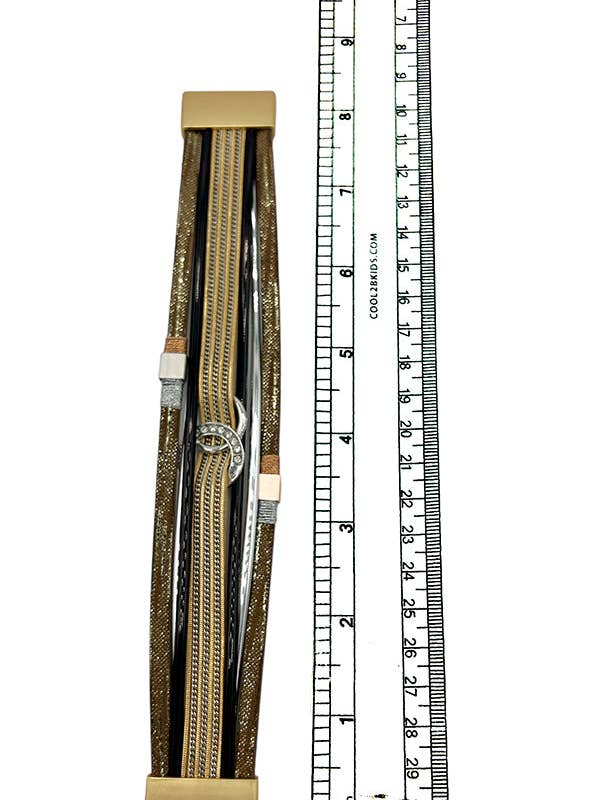 Multi Row Ring Intertwined Bracelet for wholesale by Andrea Bijoux