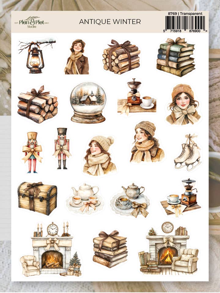 Inverno antigo | Autocolantes por atacado de Plan & Plot Studio