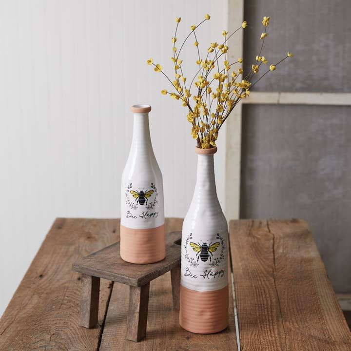 CTW Home Collection - Wholesale Vase - Medium Bee Happy Vase1