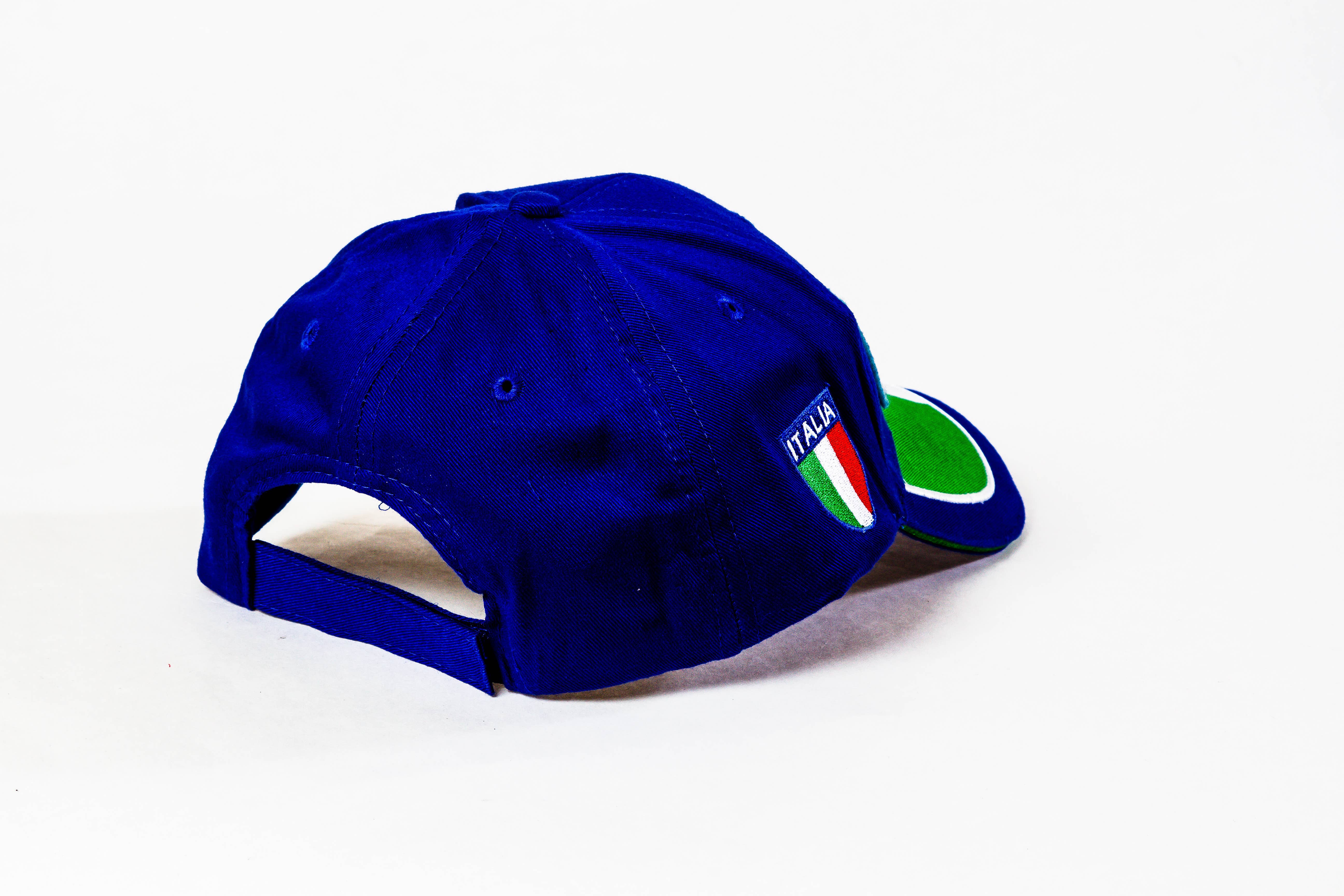 Flag Matrix Inc – Engroshandel Baseballkasket - Unisex – Italien Baseball Cap m/Flag Farver på Fælg - Blå1