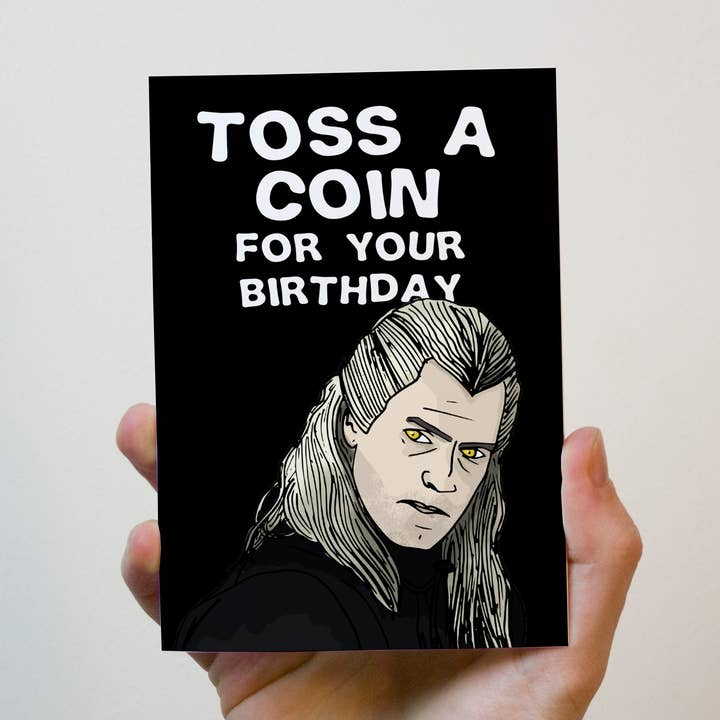 The Witcher Birthday Card for wholesale by Freckle and Specs