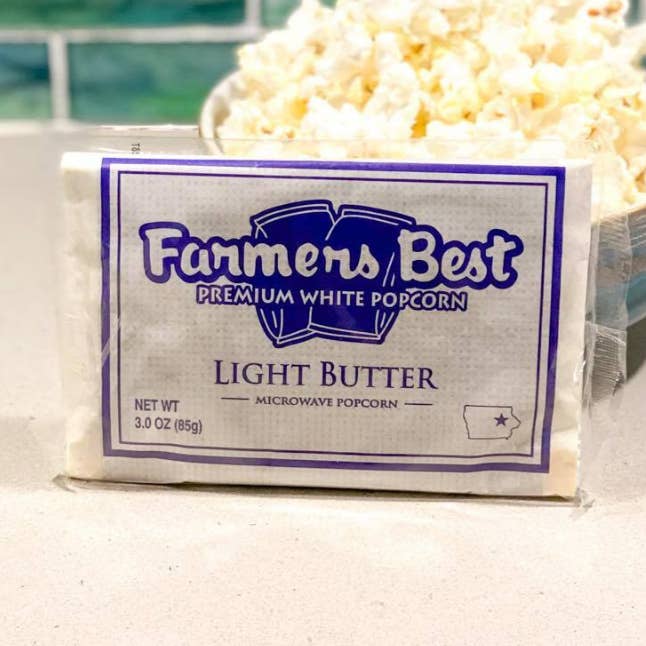 Light Butter Microwave Popcorn for wholesale by Farmers Best Popcorn