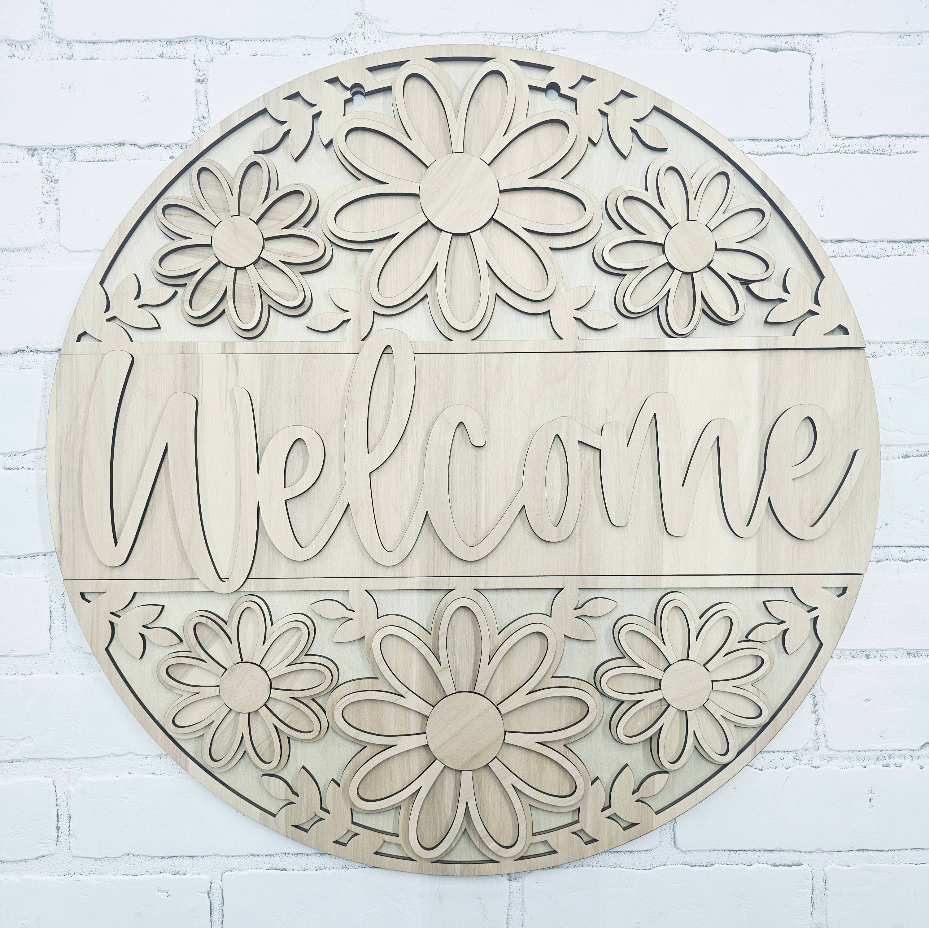Teal Moon Creations - Wholesale DIY Craft Kit - DIY Welcome Floral Trio Door Hanger5