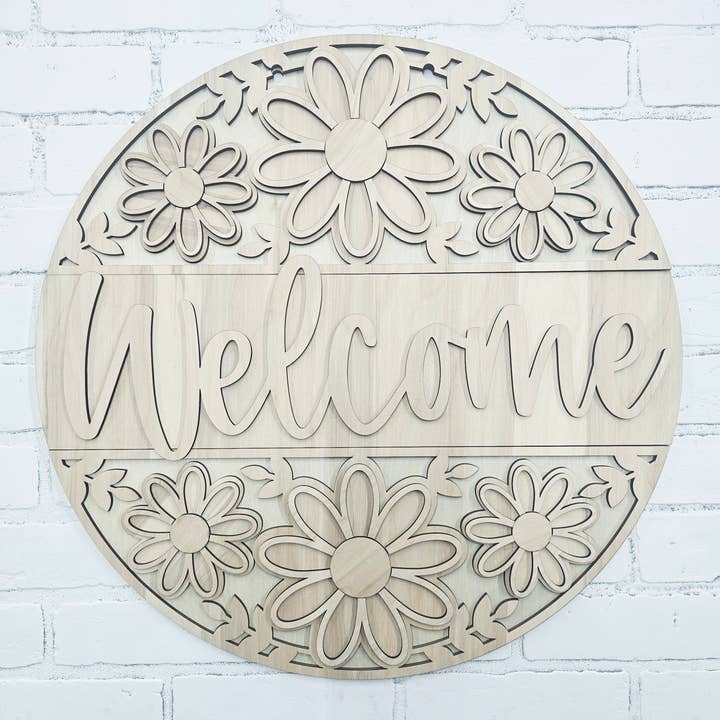 Teal Moon Creations - Wholesale DIY Craft Kit - DIY Welcome Floral Trio Door Hanger5