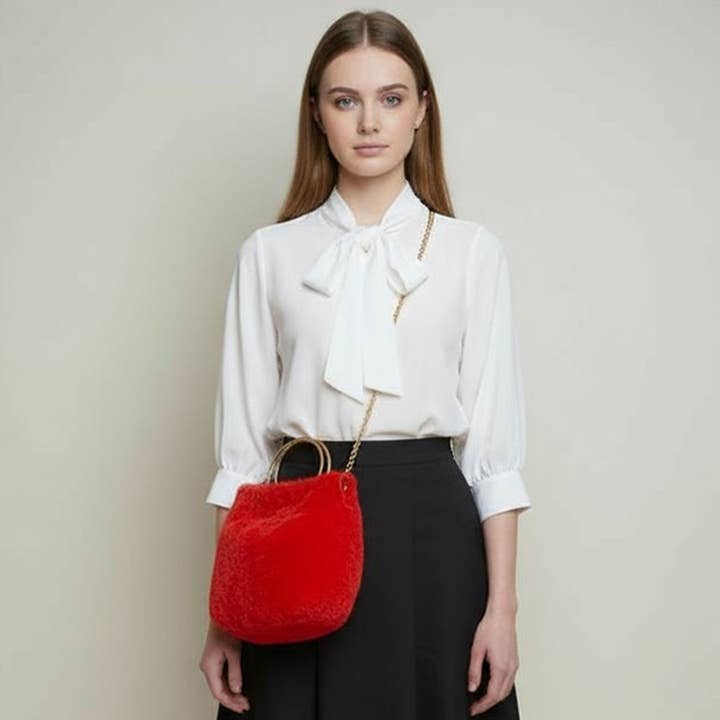 Sensibling Corp. - Wholesale Tote bag – Women's - Solid Faux Fur Tote / Crossbody Bag5