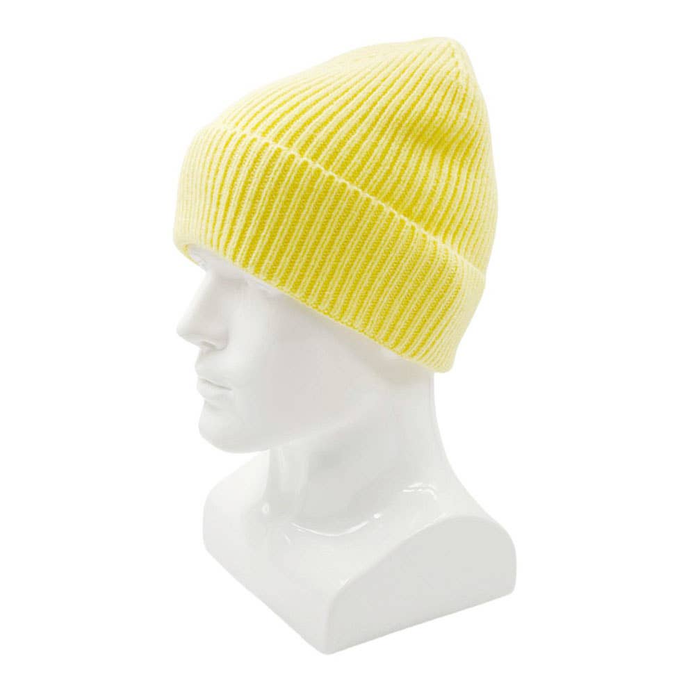 Sensibling Corp. - Venta al por mayor Gorro de lana - Unisex - Gorro de punto acanalado liso con puños21