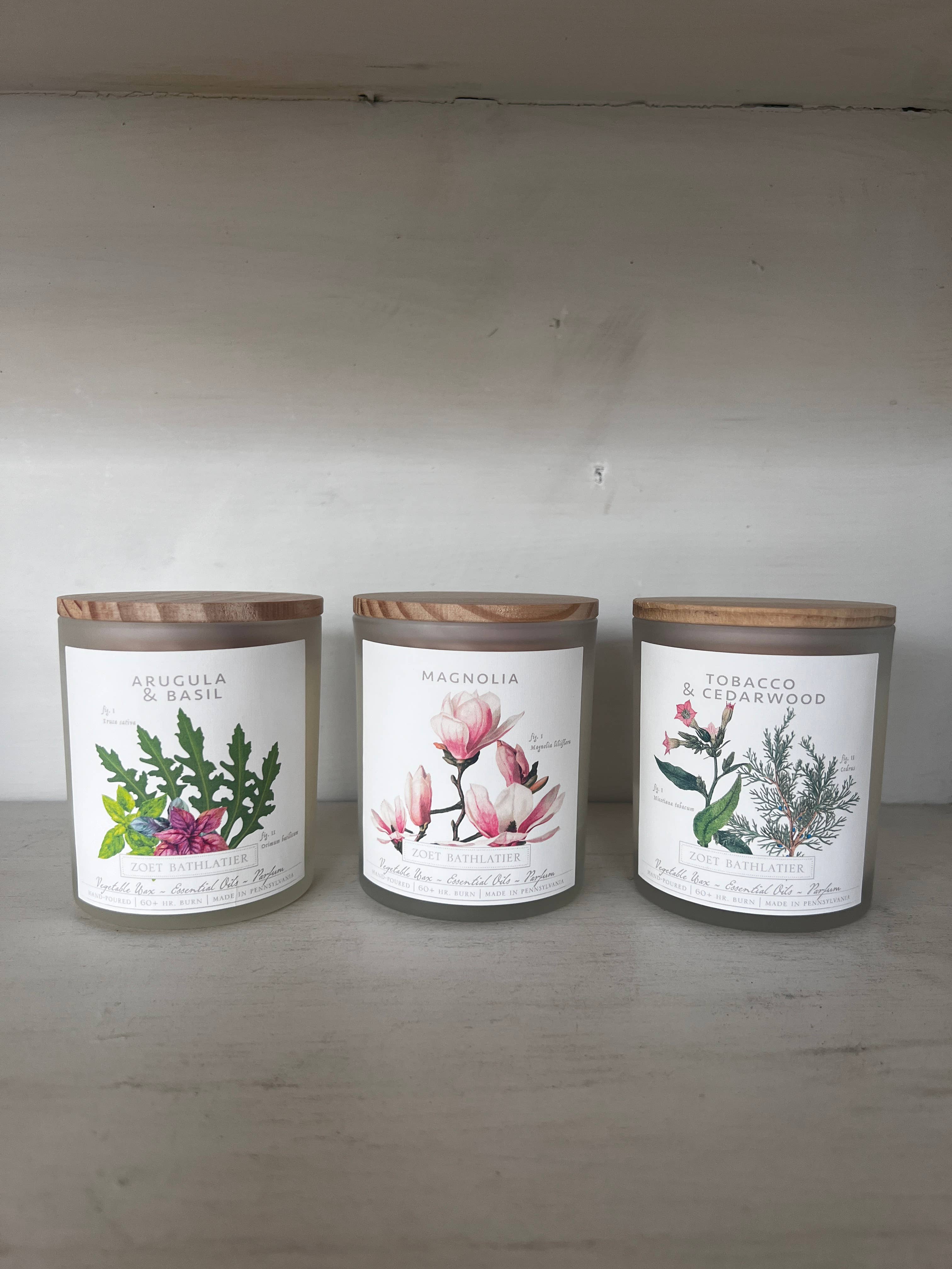 Zoet Bathlatier - Wholesale Jar/Filled Candle - Cucumber & Wild Mint / Botanical Candle Collection2