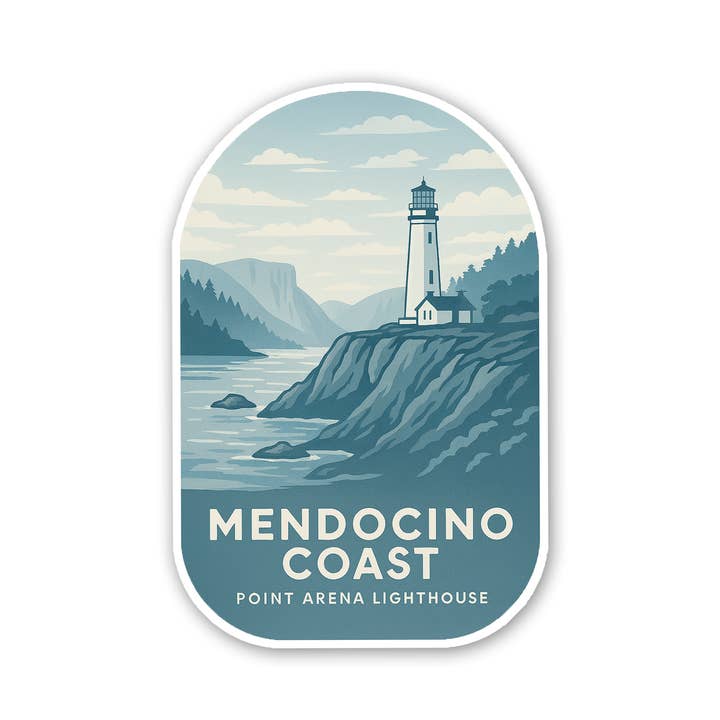 Mendocino Coast - Point Arena sticker for wholesale by Sticker Atlas