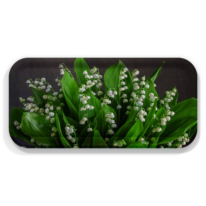 Lily of the Valley Serving Tray by Bottle Branch for wholesale by Trays4Us