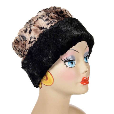 PANDEMONIUM - Wholesale Cloche Hat - Women's - Cuffed Pillbox, Reversible - Two-Tone12