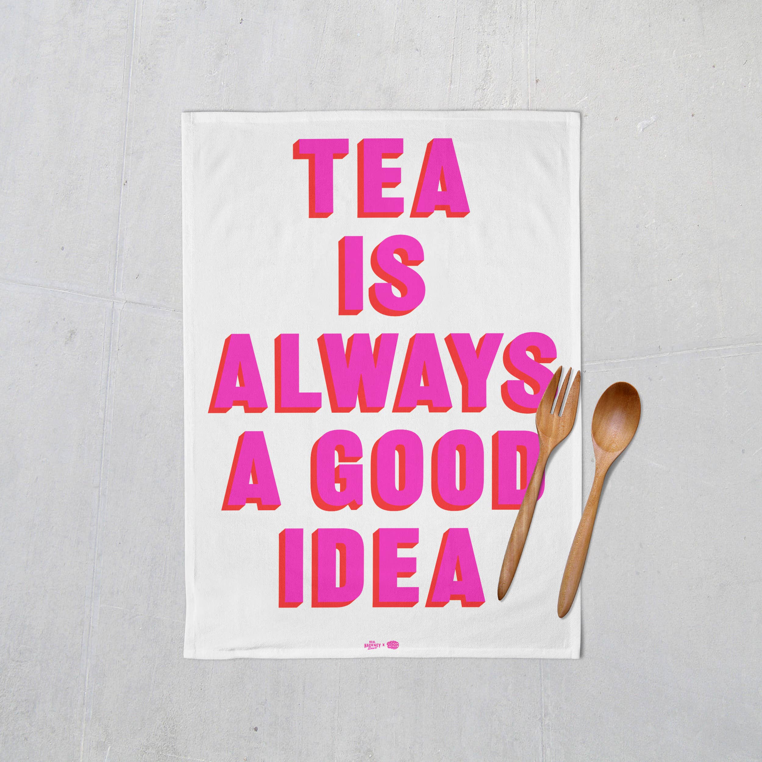 Brainbox Candy – wholesale Tea towel – Funny Gift - Tea Is A Good Idea Real Hackney Dave Tea Towel2
