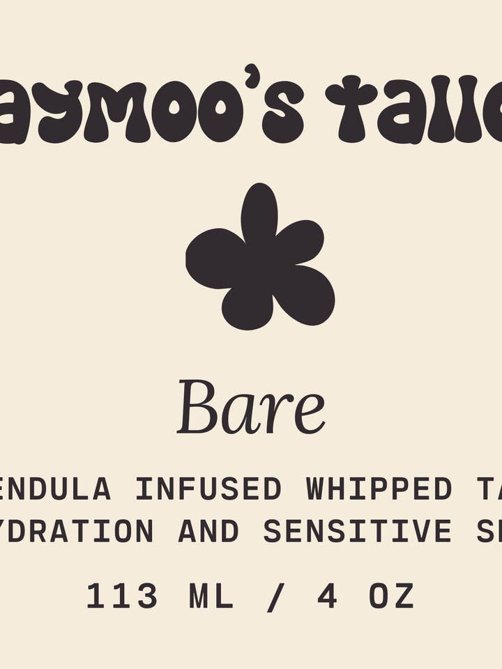 Bare Whipped Tallow for wholesale by Taymoo's Tallow Beauty Co.