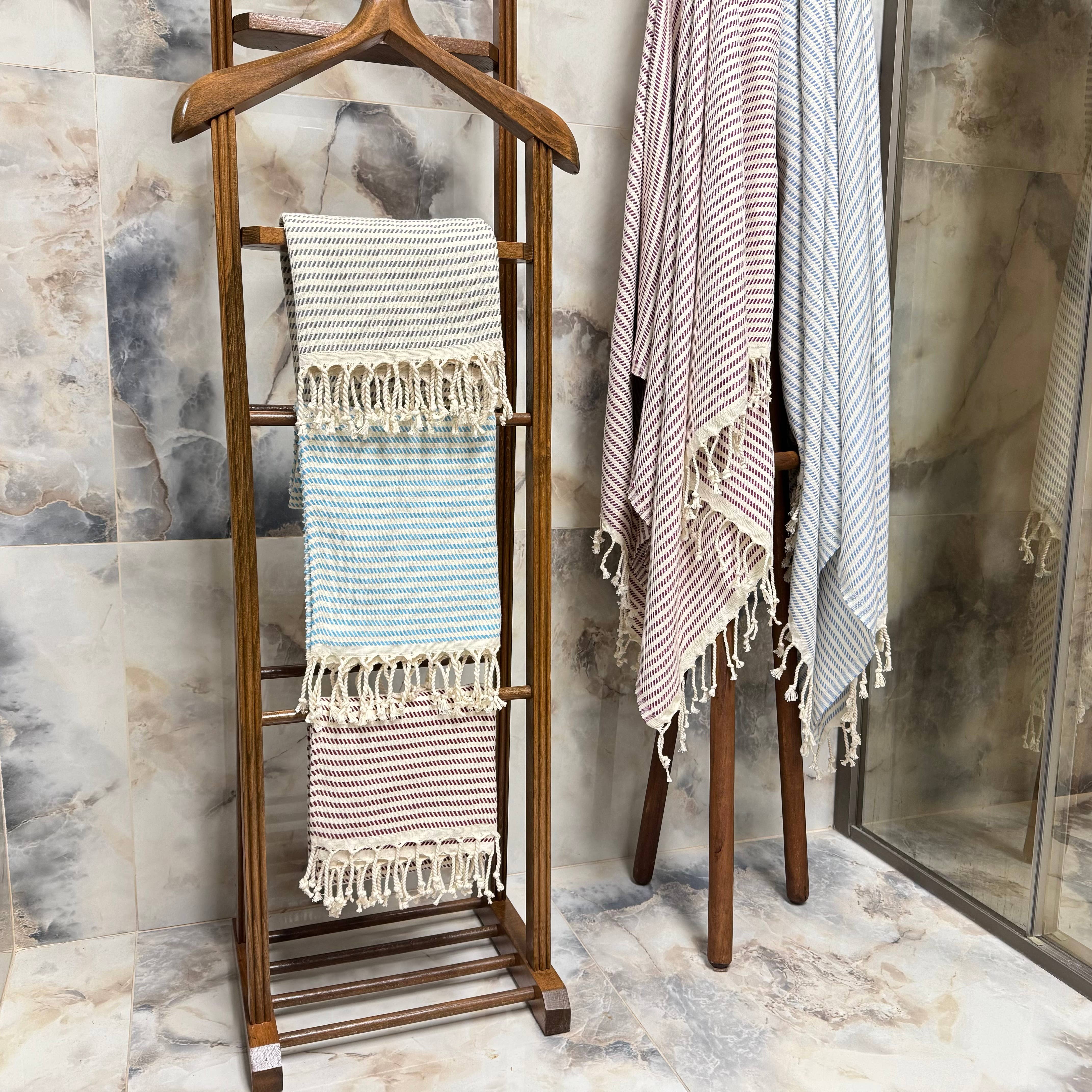 The Loom Wholesale - Vendita all'ingrosso Telo mare - Asciugamano Turco a Righe – Ricamo Nome Personalizzato29