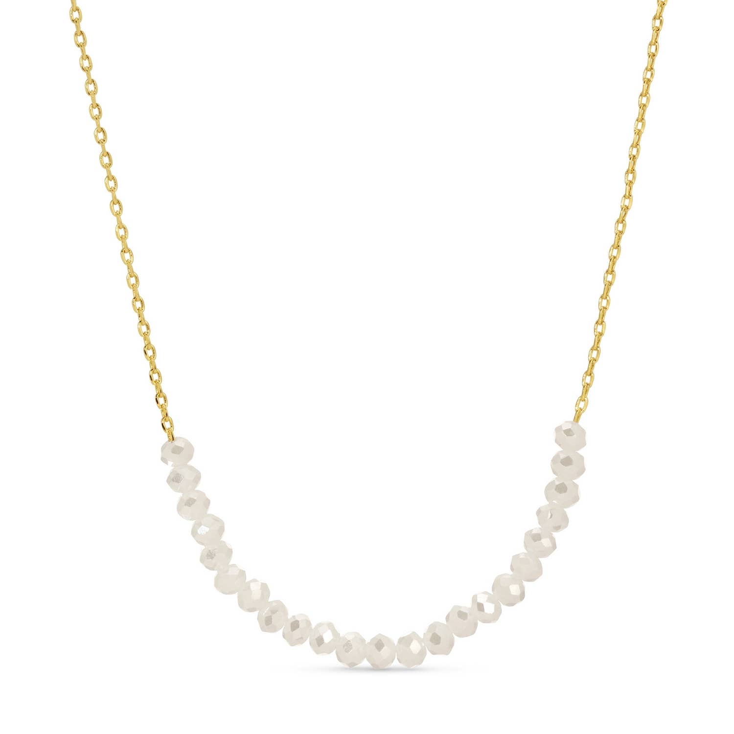 Splendid Iris - Wholesale Beaded/Pearl Necklace - Delicate Crystal Accented Necklace1
