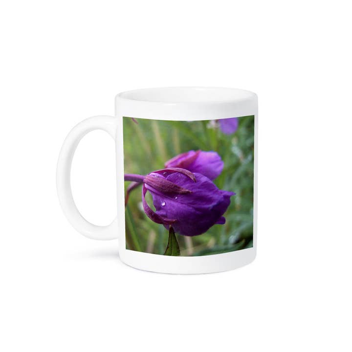 3dRose - Wholesale Coffee Mug - 3dRose, Fireweed The Flower of The Yukon Petals with Water Droplets 1, Mug8