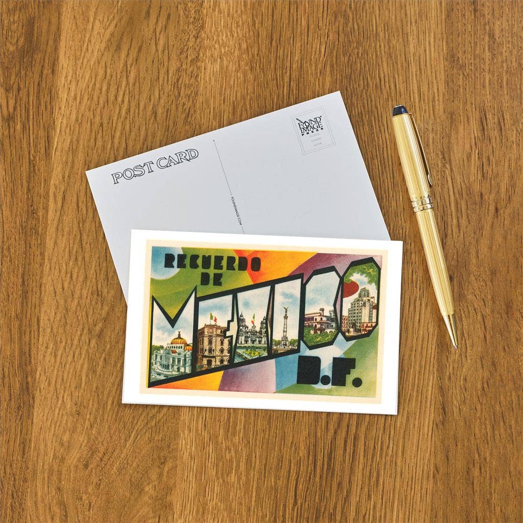 Found Image Press - Wholesale Postcard - Postcard MX-348 Recuerdo de Mexico, DF1