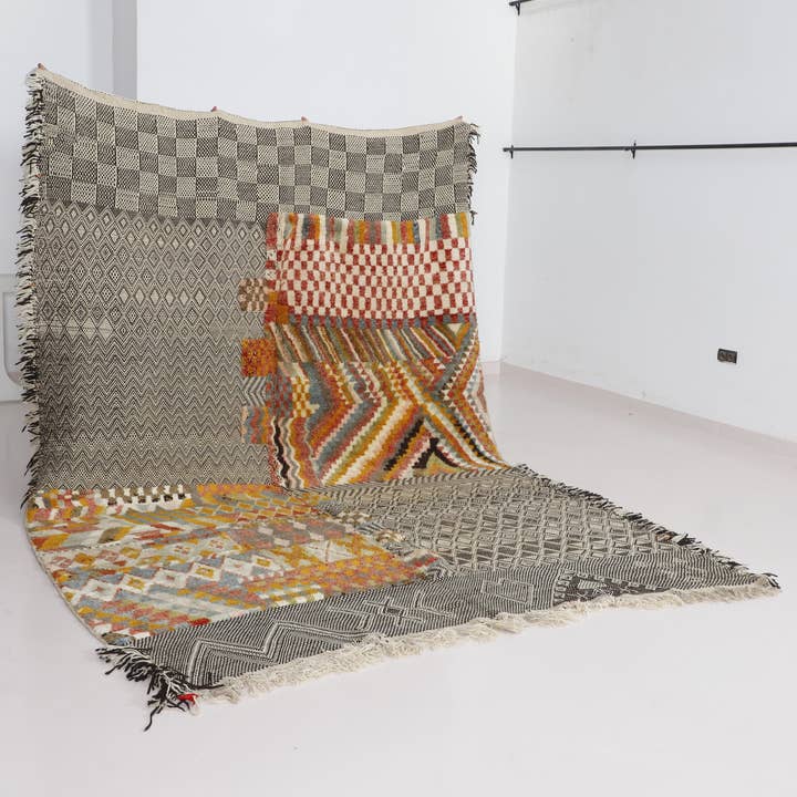 Moroccan Patchwork Rug – 8.8 × 12.1 ft for wholesale by MUSMUSRUGS