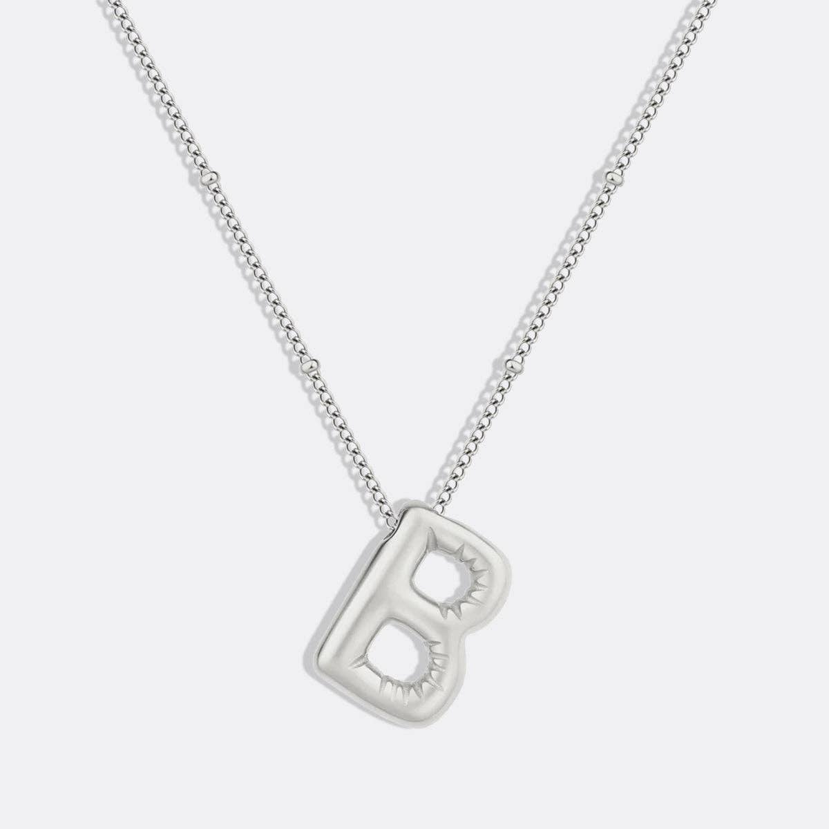 Mint & Lily - Wholesale Pendant/Charm Necklace - Balloon Initial Necklace with Satellite Chain51