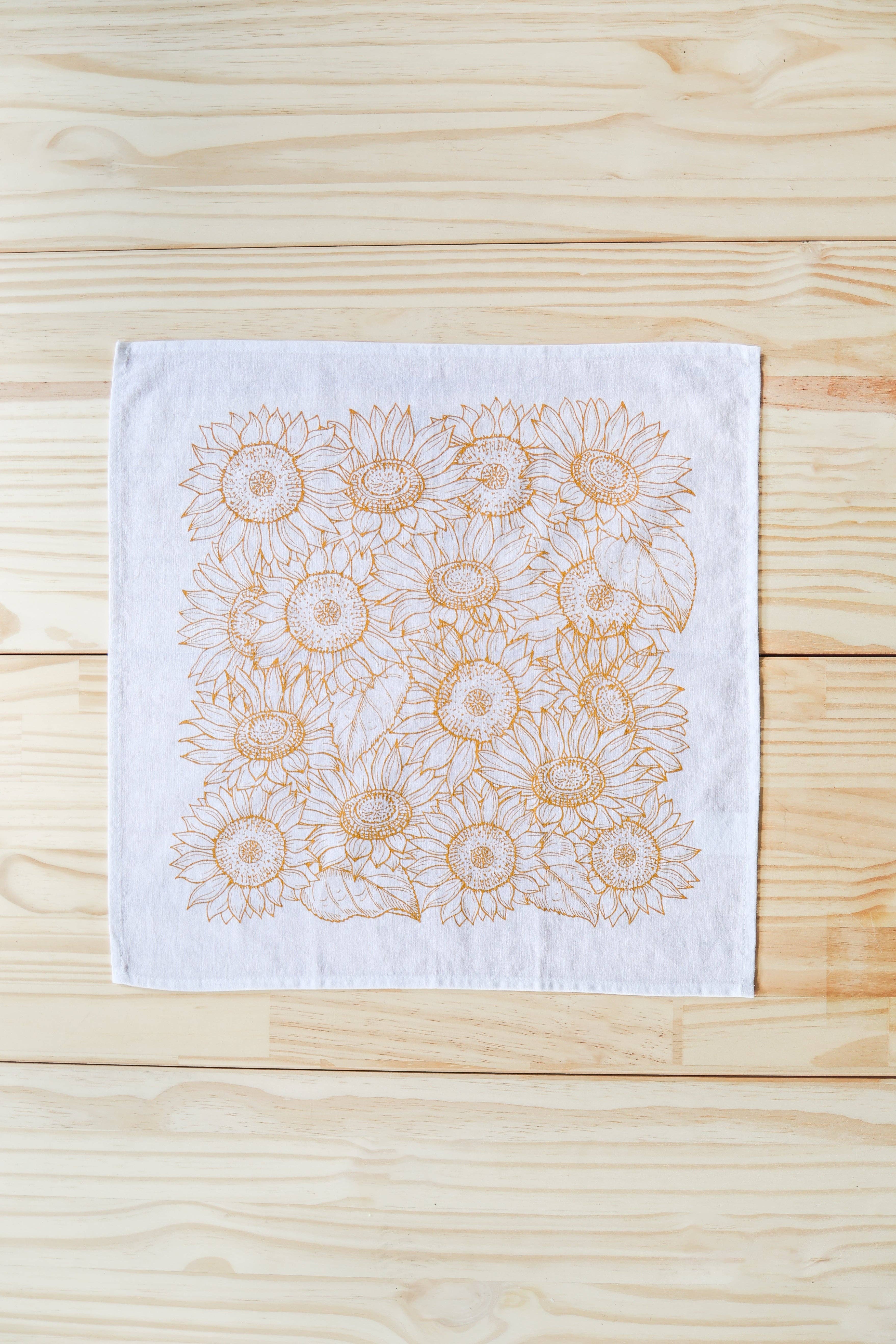 Highland Ridge  |  Handmade Home Decor – wholesale Dinner & cloth napkin – Sunflower Garden Napkins Set of 41
