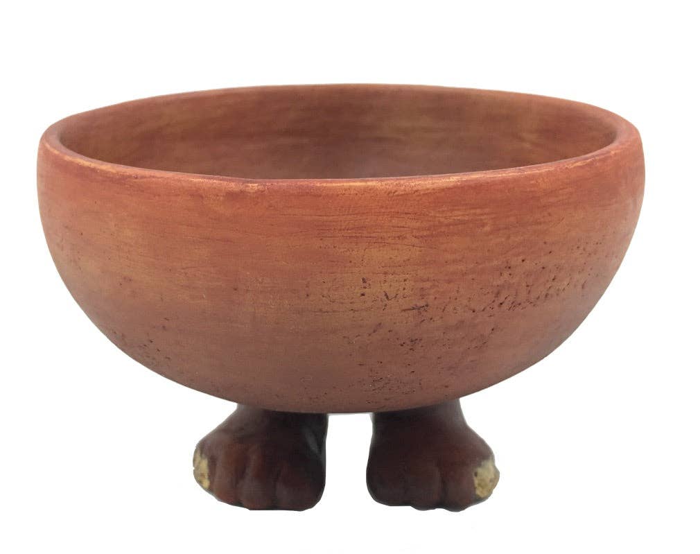 Museum Wholesale Inc - Wholesale Sculpture - Egyptian Offering Bowl with Human Feet Small Figurine2