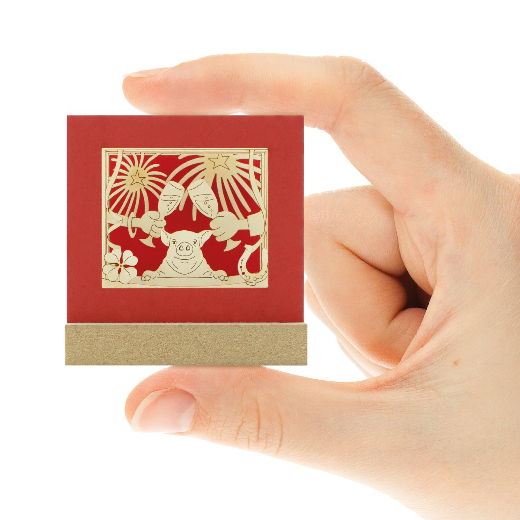 SILHOUBOX – Großhandel Bastelset – Happy New Year-Silhoubox M … Silvester, Neujahr – Geschenkartikel2