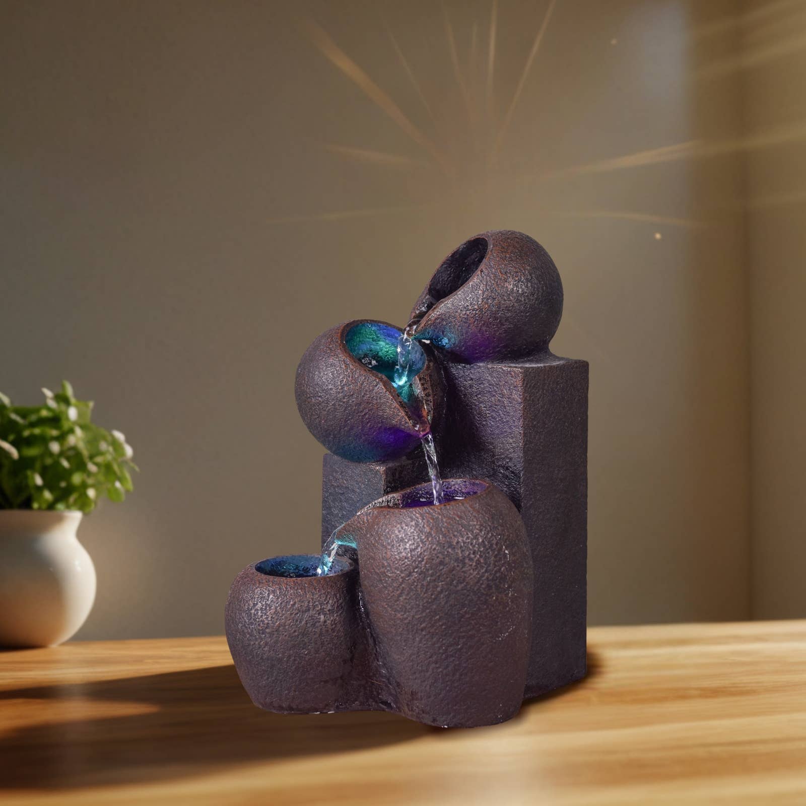 Zen'Arôme – wholesale Dekorativt bordsobjekt – Luba Zen inomhusfontän - Zen och avkopplande atmosfär5