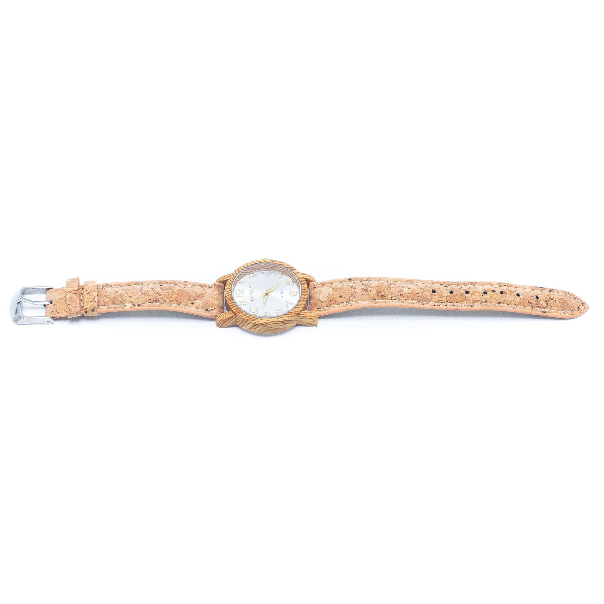 Meninas Bonitas Cork - Vente Montre – femme - Montre femme à bracelet en liège naturel WA-393 (sans boîte)4