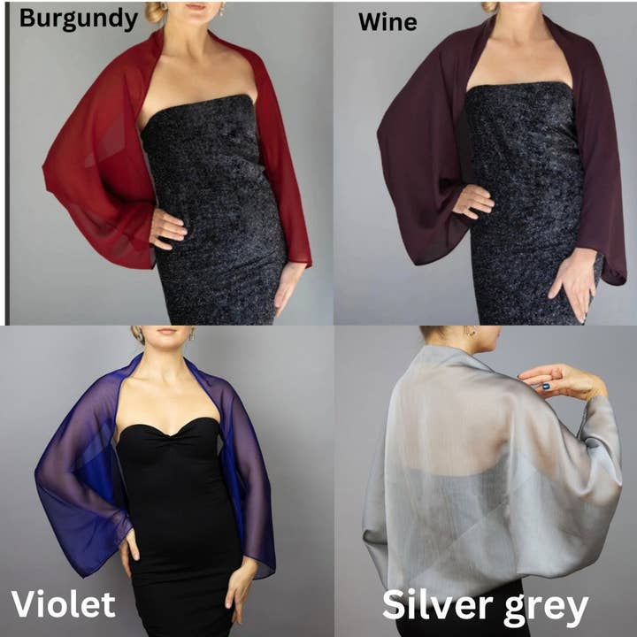 BridalSpain - Wholesale Jacket – Women's - Sage Green Sheer Wrap, Shawl, Bolero & Jacket9