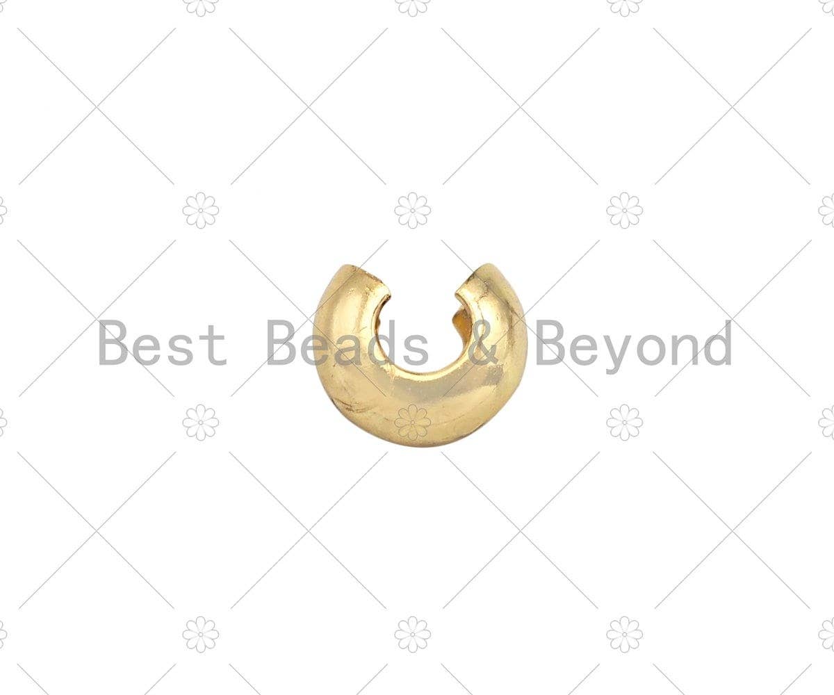 BestBeads&Beyond - Wholesale Craft Supplies - 50pc 4mm/5mm Crimp Covers, Gold, Silver, Rose Gold, Gunmetal Crimp Cover, Crimp Beads, Crimp End, Knot Covers,sku#C1231