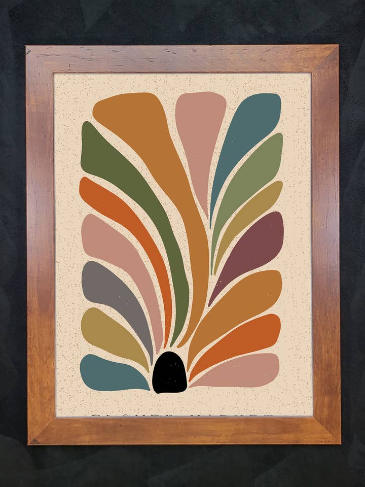 Boho Dreams III avec érable à miel et tissu pour la vente par The Brightener Group