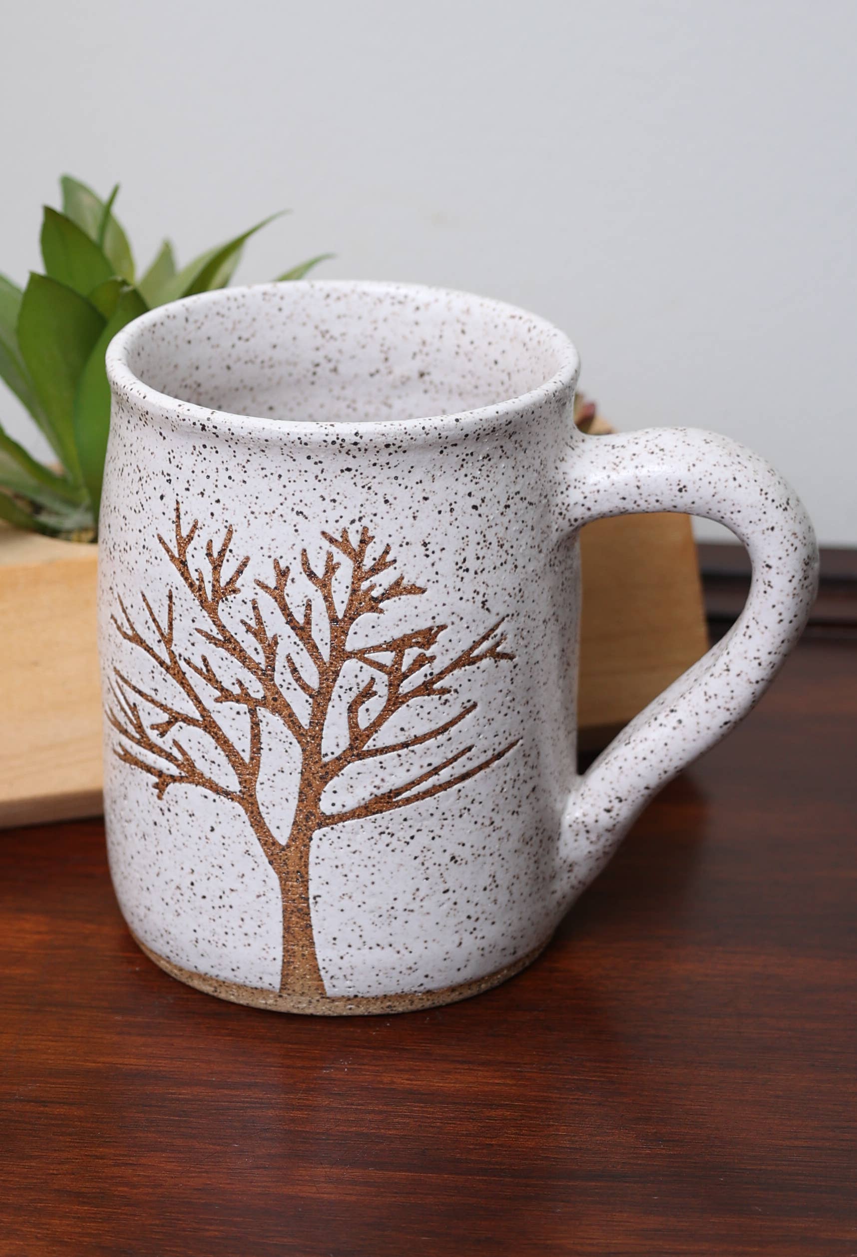 Sawdust and Clay - Wholesale Coffee Mug - Artisan Nature Mugs- Winter Tree0