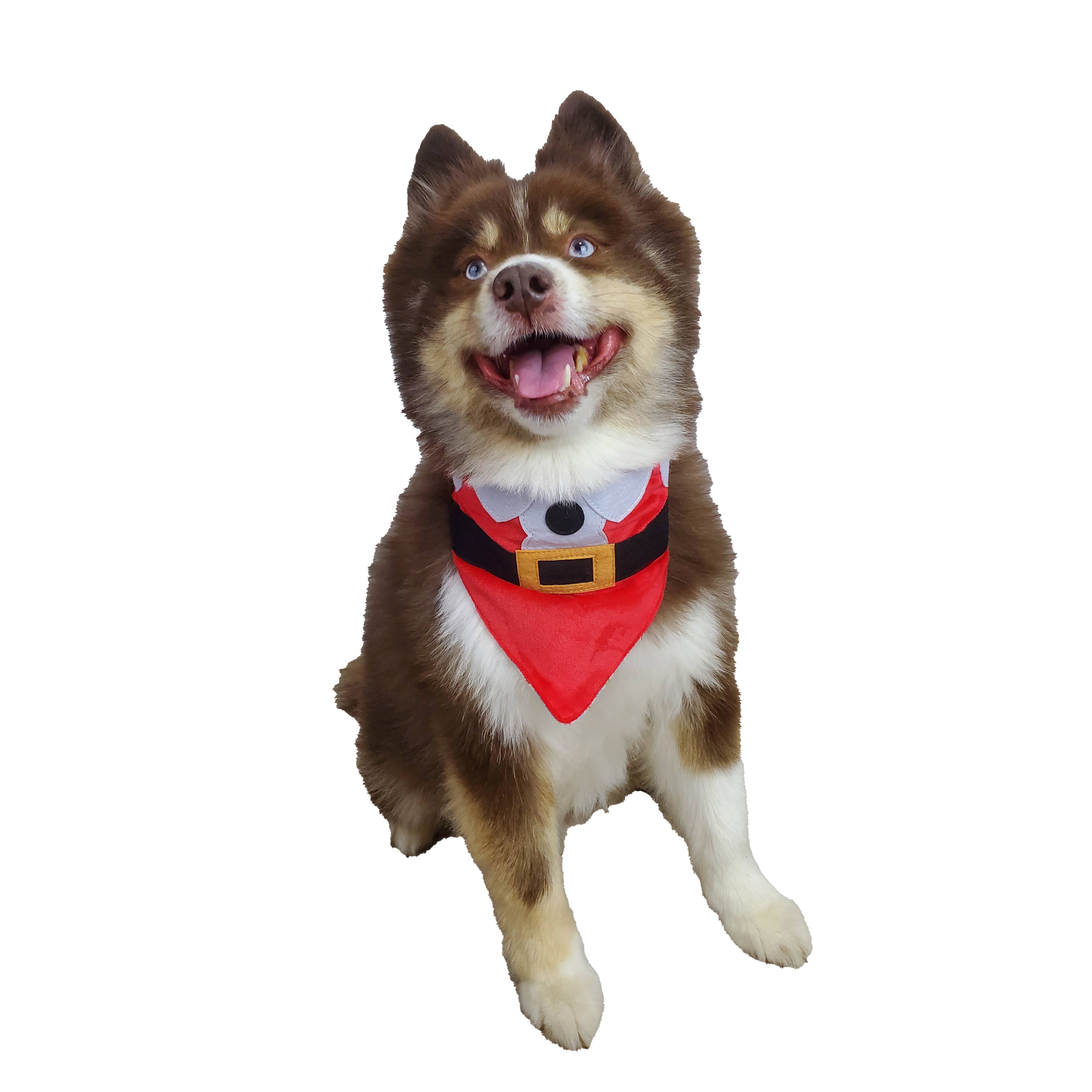 Barker's Bowtique - Wholesale Pet Bandana - Dog - Christmas Reversible Santa Dog Bandana3