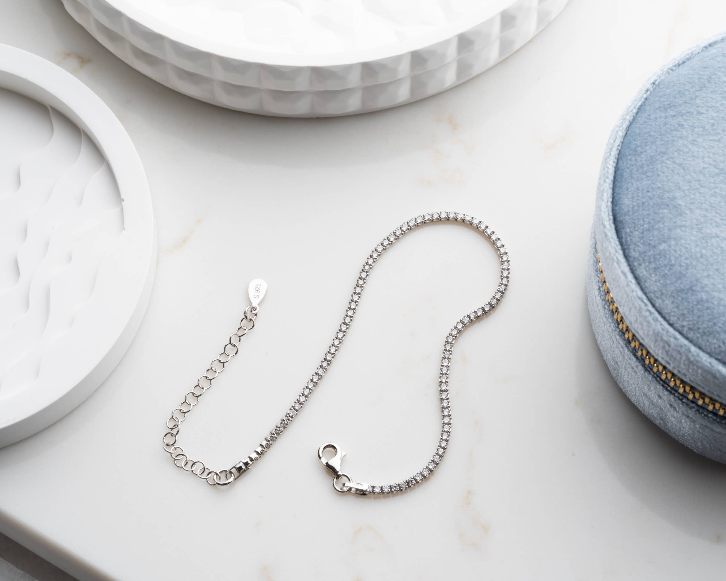 JoyPersonalized - Wholesale Tennis Bracelet - Dainty Tennis Bracelet, Diamond Cubic Zirconia Bracelet 3