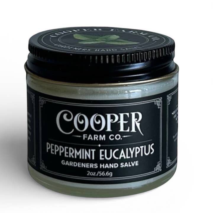Baume pour les mains des jardiniers à la menthe poivrée et à l'eucalyptus pour la vente par Cooper Farm Co.