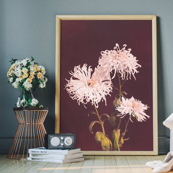 Ink & Drop – wholesale Art print – Chrysanthemum Ogawa Kazumasa Flowers Print3