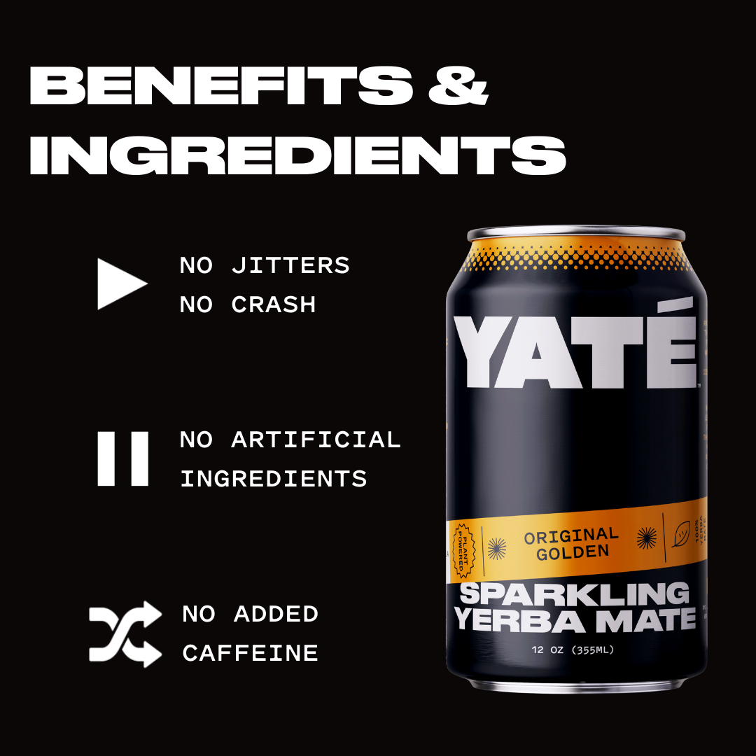 Yaté - Wholesale Sparkling Water - Yate Original Golden Sparkling Yerba Mate 12oz (12 pack)1