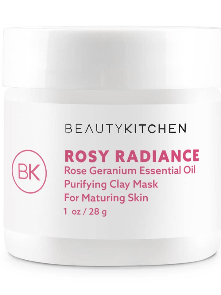 1oz Rosy Radiance Purifying Clay Mask for wholesale by Beauty Kitchen