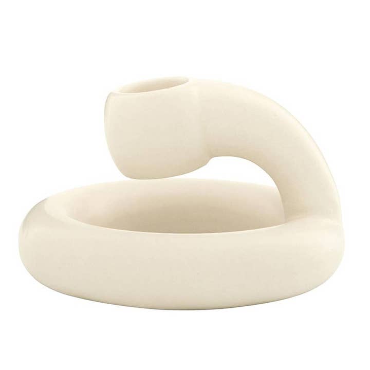 White Cobra Candle Holder for wholesale by Angle