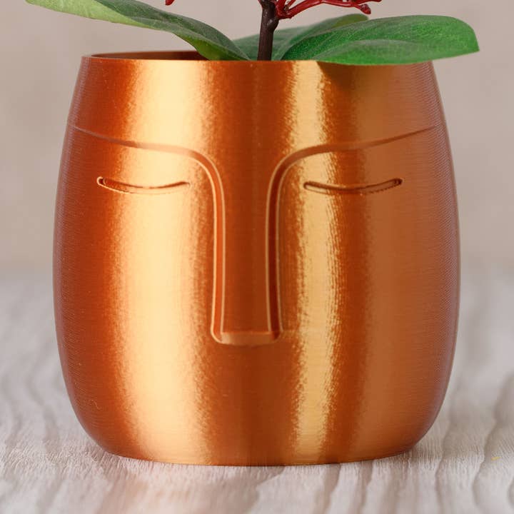 Vaso Nordic Face para Plantas - Cobre por atacado de Ingadi