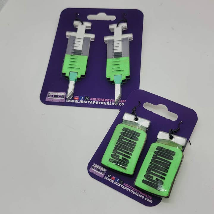 The Substance Activator Dangle Earrings for wholesale by Mixtape Your Life