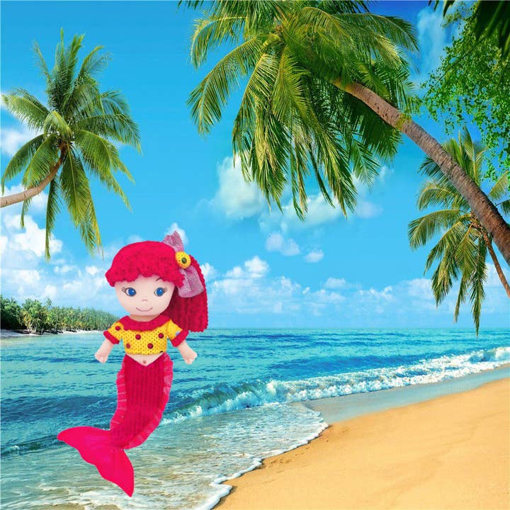GirlzNDollz - Wholesale Doll - Kids - Leila Pink Mermaid Plush Doll1
