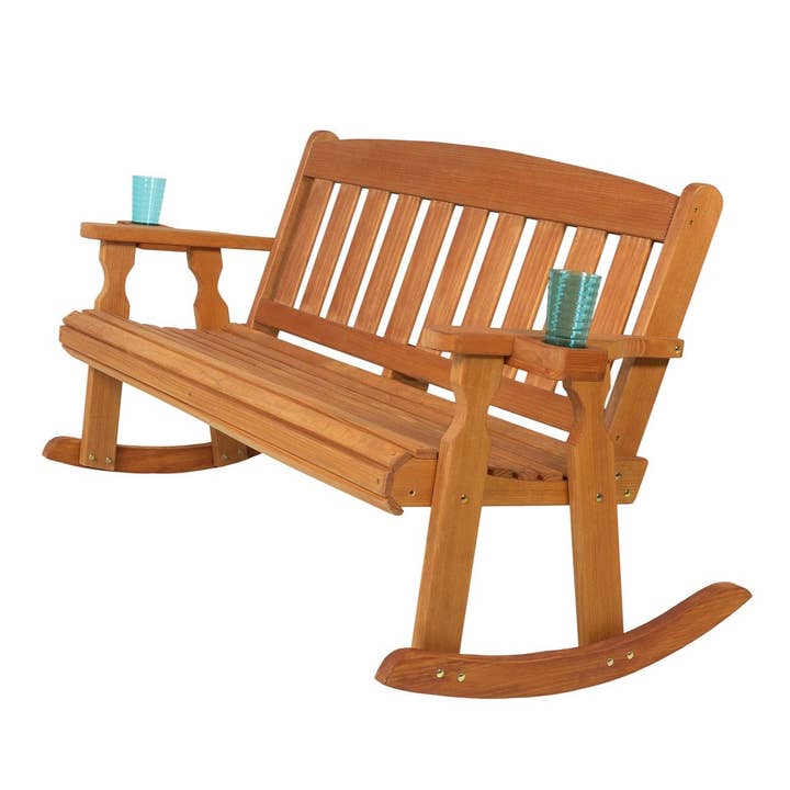 The Porch Swing Company - Wholesale Bench - Amish Casual Heavy Duty 800 Lb Mission Treated Double Rocker8