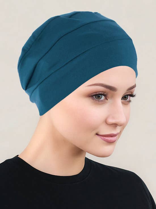 Turban Plus – wholesale Turban - Dam – Chemo Cloche Keps Teal0