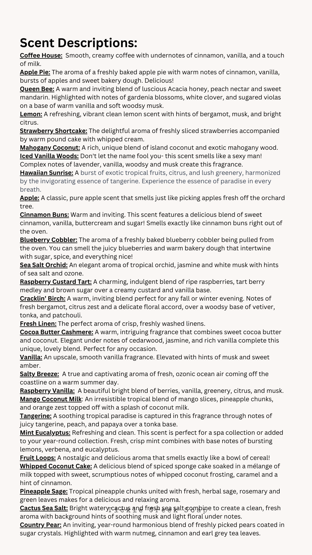 Tickle Creek Soap - Wholesale Wax Melt - STRONG Soy Wax Melts 2.5 oz4